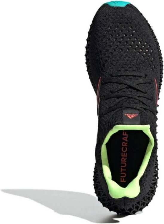 adidas Originals 4D Futurecraft Zwarte Stoffen Sneakers met Logo Zwart Heren