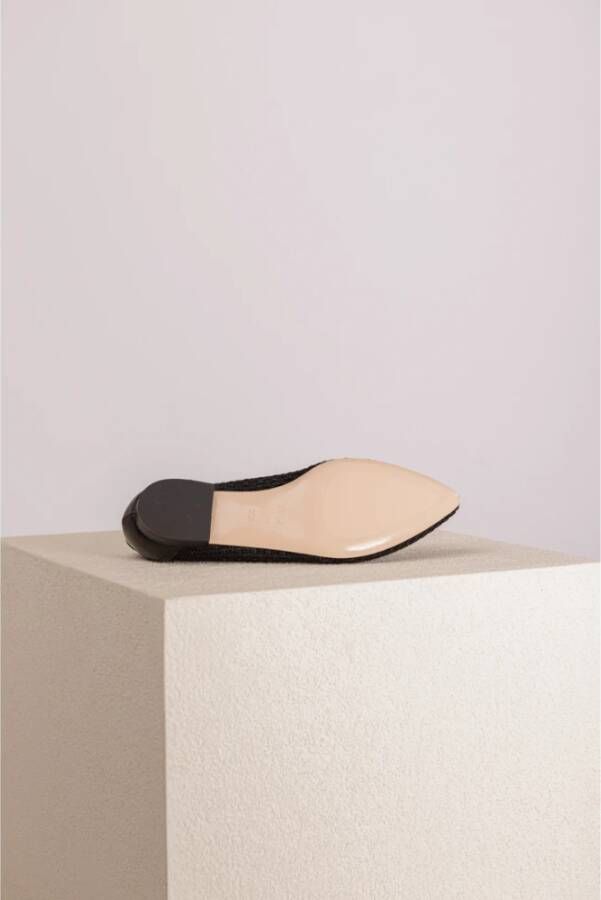 AGL Zwarte Semi-Transparante Loafer met 1cm Hak Black Dames