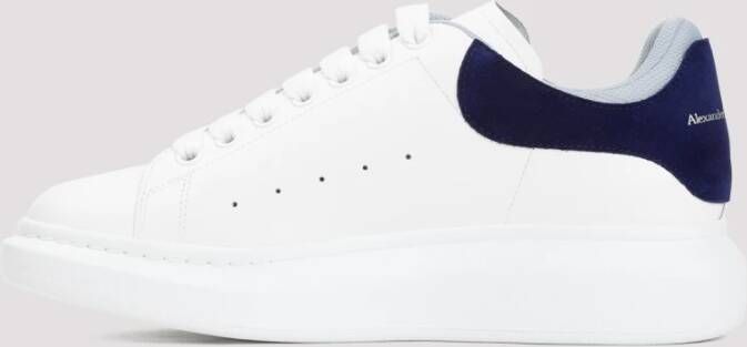 alexander mcqueen Witte Leren Sneakers Oversized Rubberen Zool White Heren
