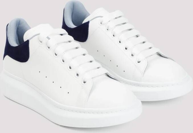alexander mcqueen Witte Leren Sneakers Oversized Rubberen Zool White Heren