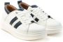Alexander Smith Witte Blauwe Leren Sneaker White Heren - Thumbnail 2