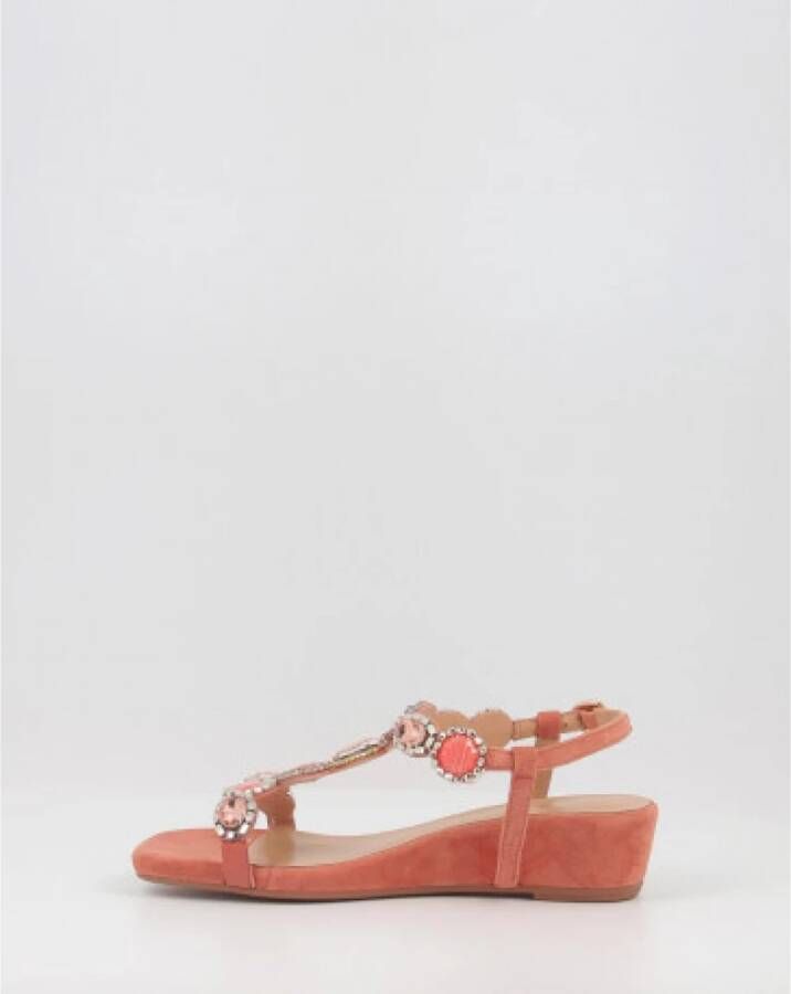 Alma en Pena Flat Sandals Oranje Dames