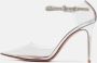 Amina Muaddi Pre-owned Leather heels Gray Dames - Thumbnail 2