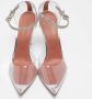 Amina Muaddi Pre-owned Leather heels Gray Dames - Thumbnail 3