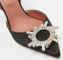 Amina Muaddi Pre-owned Satin heels Black Dames - Thumbnail 7