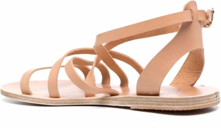 Ancient Greek Sandals Natuurlijke Platte Sandaal Beige Dames