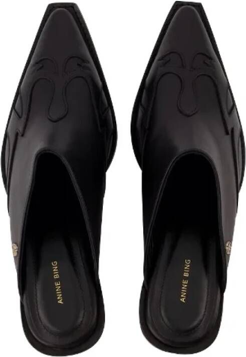 Anine Bing Leather sandals Black Dames