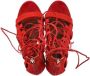 Aquazzura Pre-owned Suede heels Red Dames - Thumbnail 6
