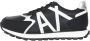 Armani Exchange Zwarte sneakers met contrasterende materialen en kleuren Zwart Dames - Thumbnail 2