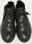 Armani Pre-owned Leather sneakers Black Dames - Thumbnail 3