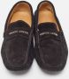 Armani Pre-owned Suede flats Black Heren - Thumbnail 2
