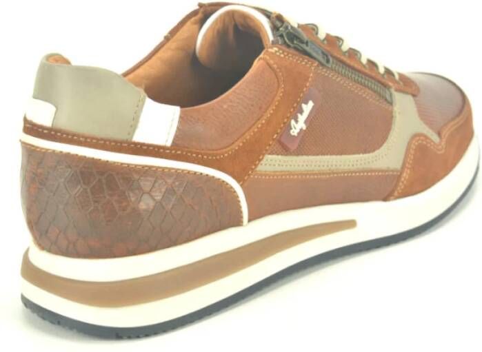 Australian Cognac Combi Runner N.+ Tiret Sneakers Brown Heren