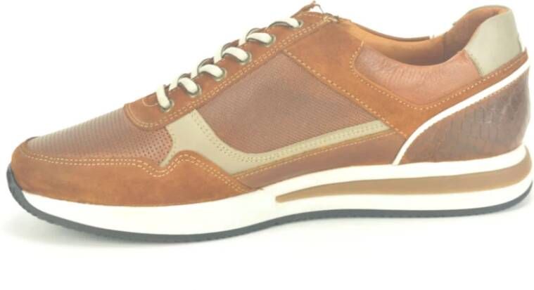 Australian Cognac Combi Runner N.+ Tiret Sneakers Brown Heren