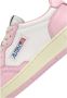Autry Witte en Roze Lage Leren Sneakers Witte Roze Leren Sneakers voor Dames Multicolor White Dames - Thumbnail 6
