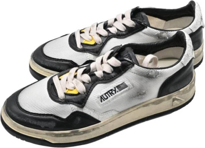 Autry Mesh Suede White Silver Sneakers Multicolor Dames