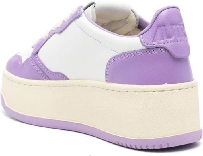 Autry Paarse Sneakers met Lila Accenten Purple Dames