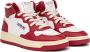 Autry Rode en witte mid-top sneakers Rood Dames - Thumbnail 3