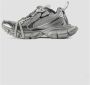 Balenciaga Metallic Grijze Sneakers Versleten Effect Gray Dames - Thumbnail 3