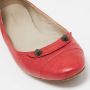 Balenciaga Vintage Pre-owned Leather flats Red Dames - Thumbnail 6