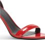 Balmain Patentleren sandalen met gegraveerde hak Red Dames - Thumbnail 5