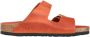 Birkenstock Oranje Leren Sandalen met Verstelbare Banden Brown - Thumbnail 22
