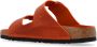 Birkenstock Oranje Leren Sandalen met Verstelbare Banden Brown - Thumbnail 12