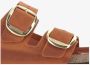 Birkenstock Oranje Leren Sandalen met Verstelbare Banden Brown - Thumbnail 7