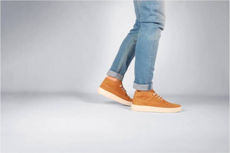 Blackstone Jewel Sneaker Mid-Top Stijl Orange Heren