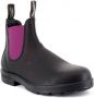 Blundstone Stiefel Boots #2208 Black Leather with Fuchsia Elastic (500 Series)-6.5UK - Thumbnail 2