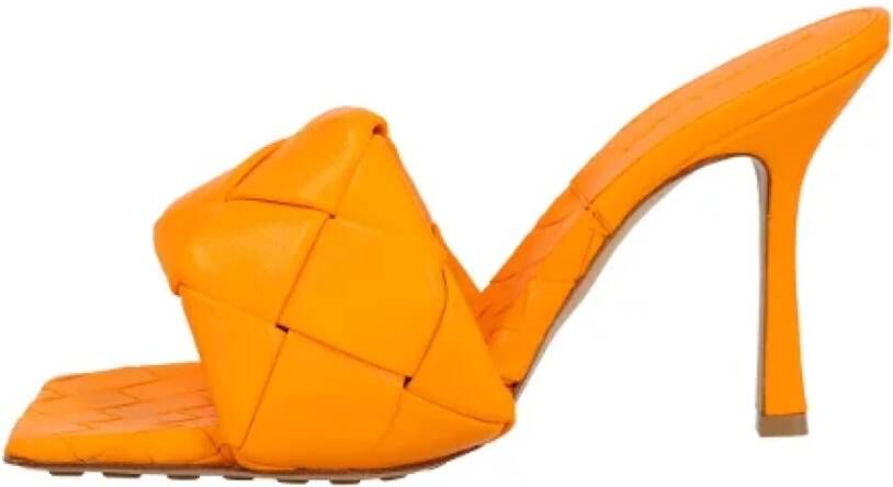 Bottega Veneta Leather heels Orange Dames