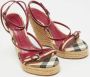 Burberry Vintage Pre-owned Leather sandals Red Dames - Thumbnail 3