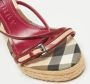 Burberry Vintage Pre-owned Leather sandals Red Dames - Thumbnail 7