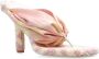 Burberry Witte Leren Sandalen met Check Print Pink Dames - Thumbnail 8