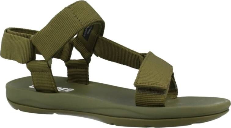 Camper Stijlvolle platte sandalen voor vrouwen Green Dames