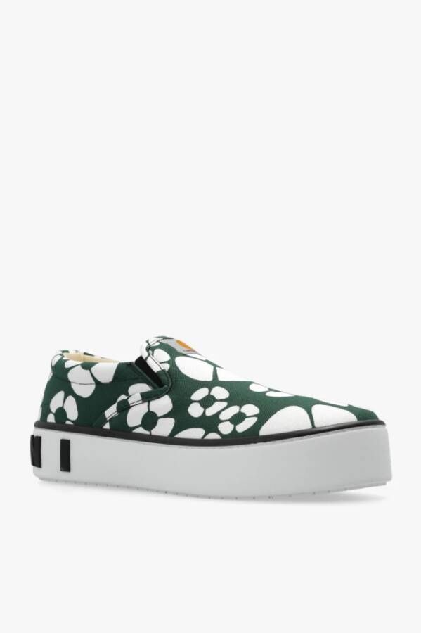 Marni x Carhartt sneakers met bloemenprint Groen - Foto 10