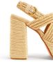 Castañer Handgemaakte natuurlijke raffia sandalen Beige Dames - Thumbnail 3