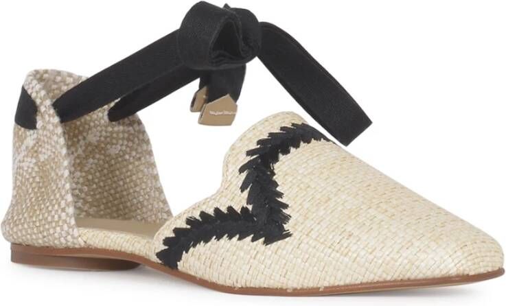 Castañer Platte sandalen voor vrouwen Beige Dames