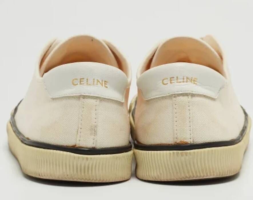 Celine Vintage Pre-owned Canvas sneakers Beige Dames