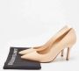 Celine Vintage Pre-owned Leather heels Beige Dames - Thumbnail 9