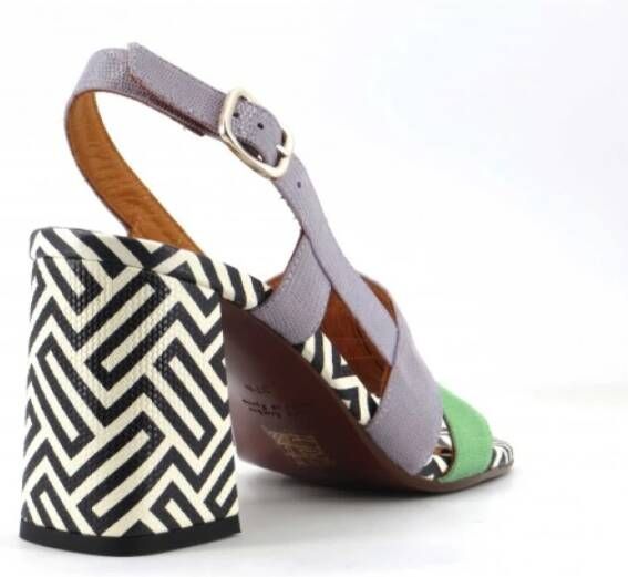 Chie Mihara Leren sandaal in Tejus-print Multicolor Dames