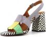 Chie Mihara Leren sandaal in Tejus-print Multicolor Dames - Thumbnail 4