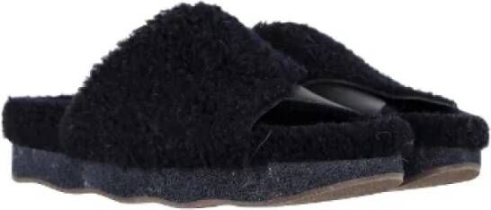 Chloé Pre-owned Fur sandals Black Dames
