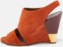 Chloé Pre-owned Suede sandals Orange Dames - Thumbnail 2