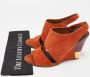 Chloé Pre-owned Suede sandals Orange Dames - Thumbnail 9