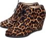 Christian Louboutin Pre-owned Fabric boots Brown Dames - Thumbnail 3