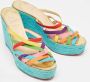 Christian Louboutin Pre-owned Fabric sandals Multicolor Dames - Thumbnail 4
