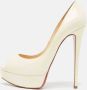 Christian Louboutin Pre-owned Leather heels White Dames - Thumbnail 2