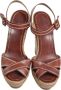 Christian Louboutin Pre-owned Leather sandals Brown Dames - Thumbnail 2