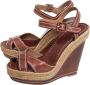 Christian Louboutin Pre-owned Leather sandals Brown Dames - Thumbnail 3