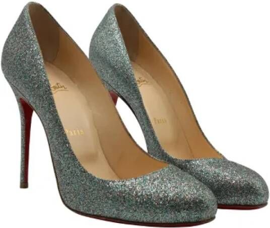Christian Louboutin Pre-owned Polyester heels Multicolor Dames